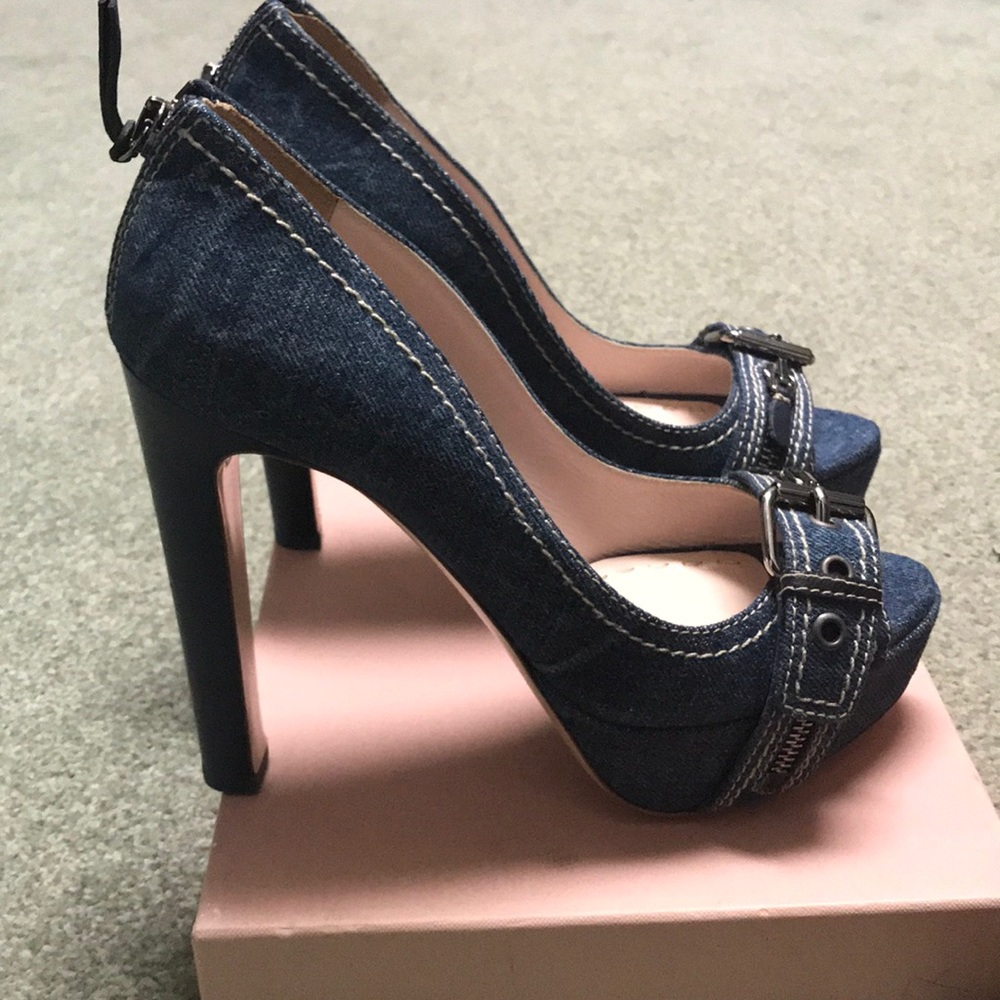 Brand new MIUMIU denim heels - Picture 3 of 6